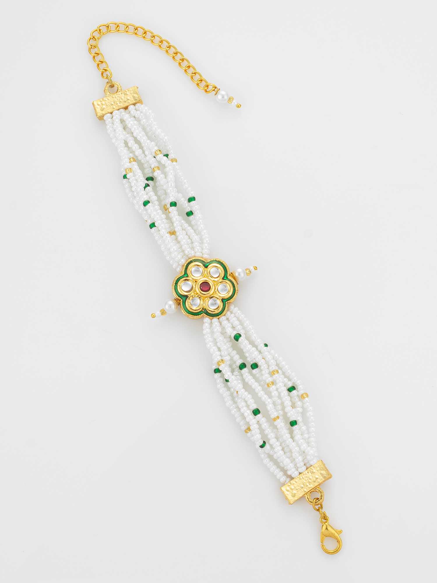 YNF Wholesale Brass Kundan Bangles KESH105 BG2579 | Surat Manufacturer