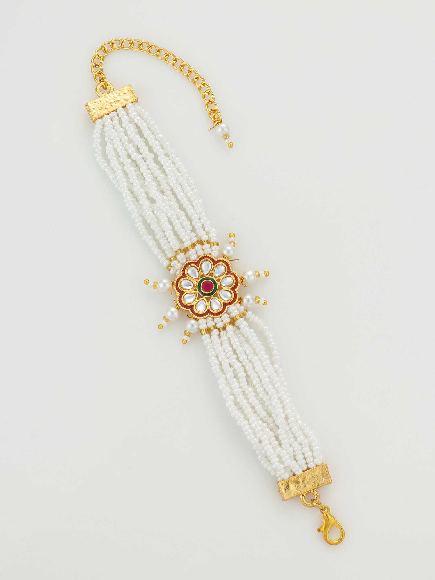 YNF Wholesale Brass Kundan Bangles KESH105 BG2580 | Surat Manufacturer