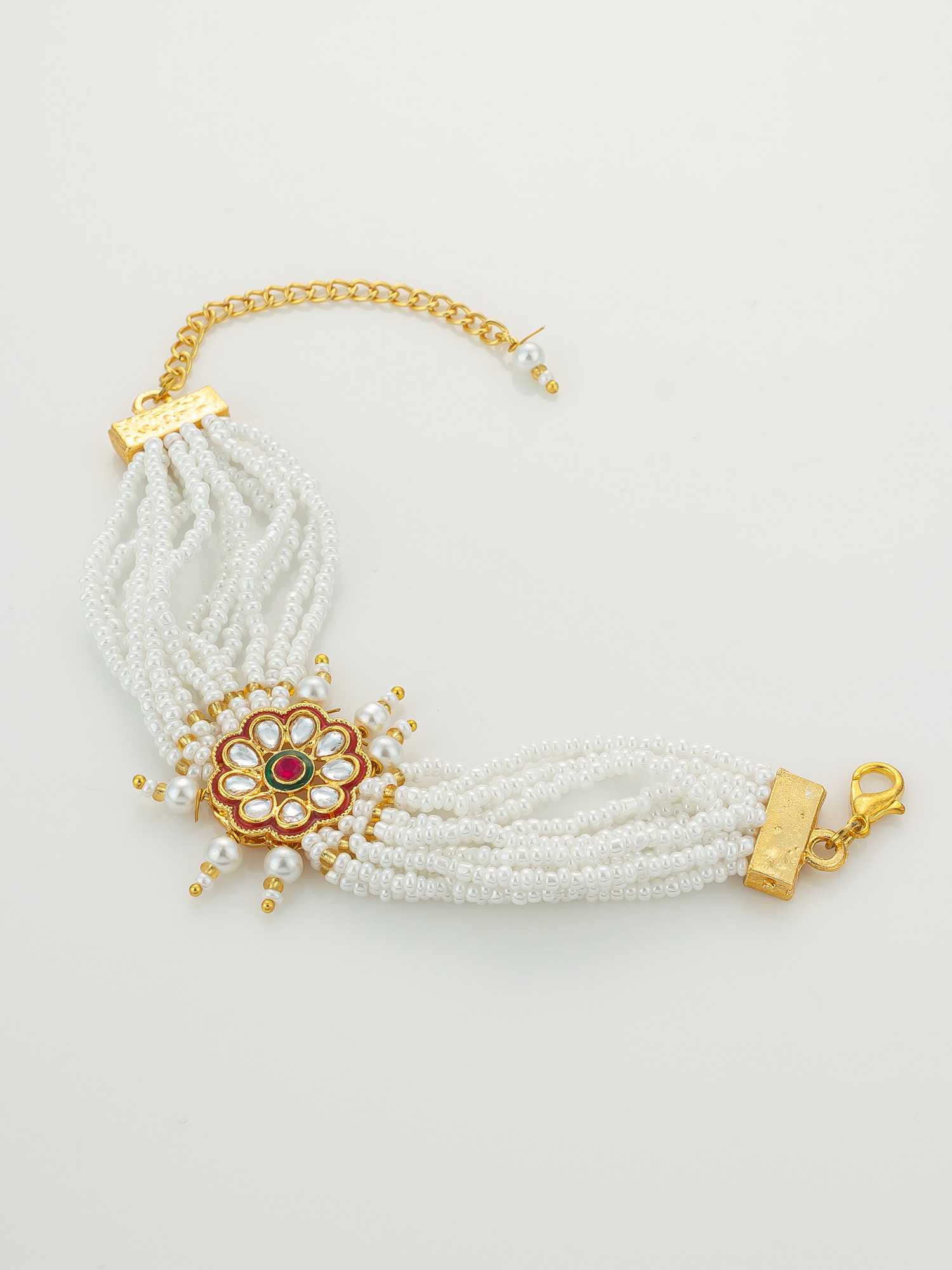 YNF Wholesale Brass Kundan Bangles KESH105 BG2580 | Surat Manufacturer