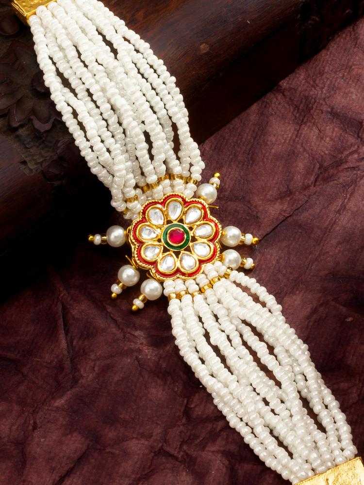 YNF Wholesale Brass Kundan Bangles KESH105 BG2580 | Surat Manufacturer