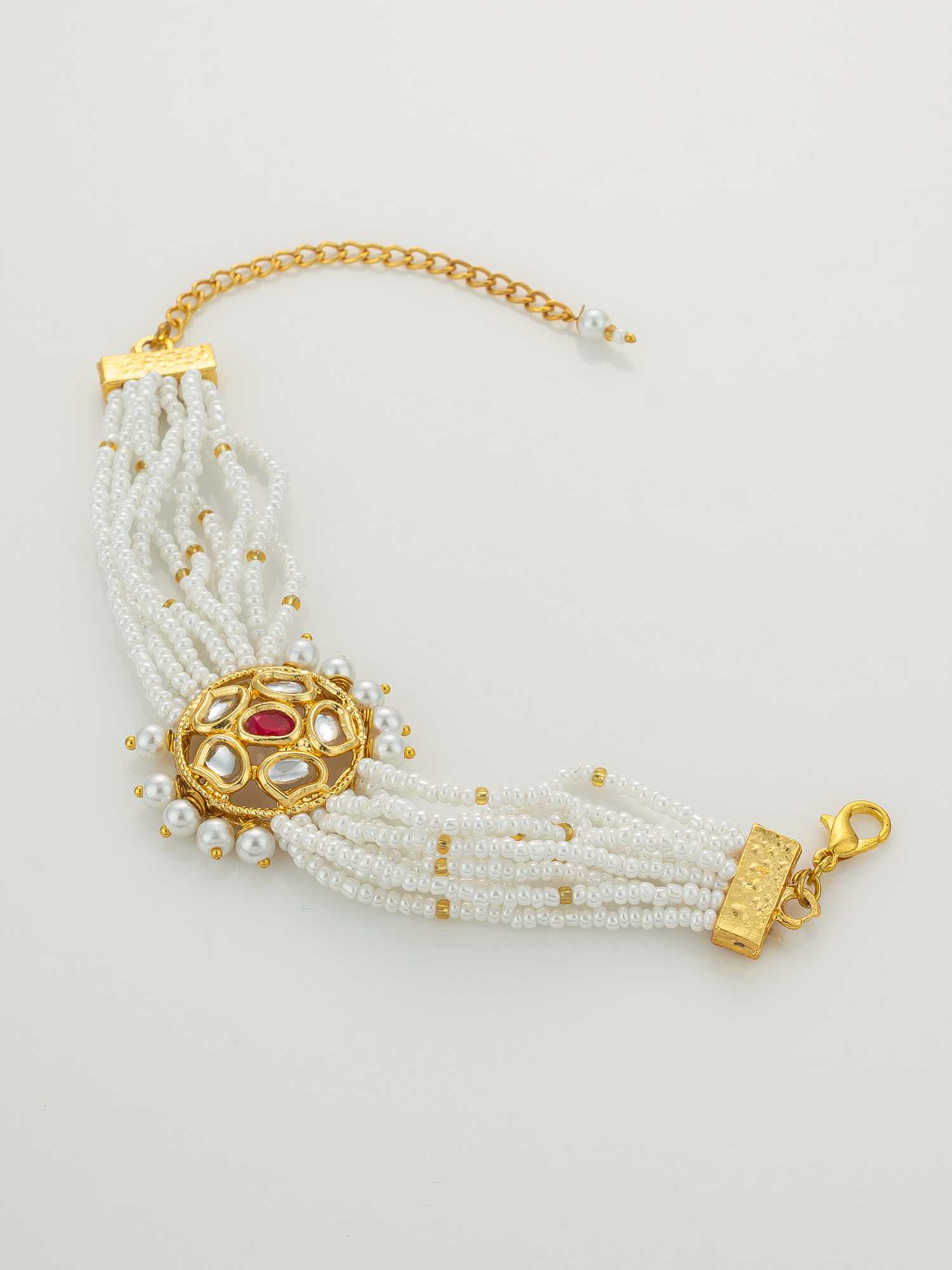YNF Wholesale Brass Kundan Bangles KESH105 BG2581 | Surat Manufacturer