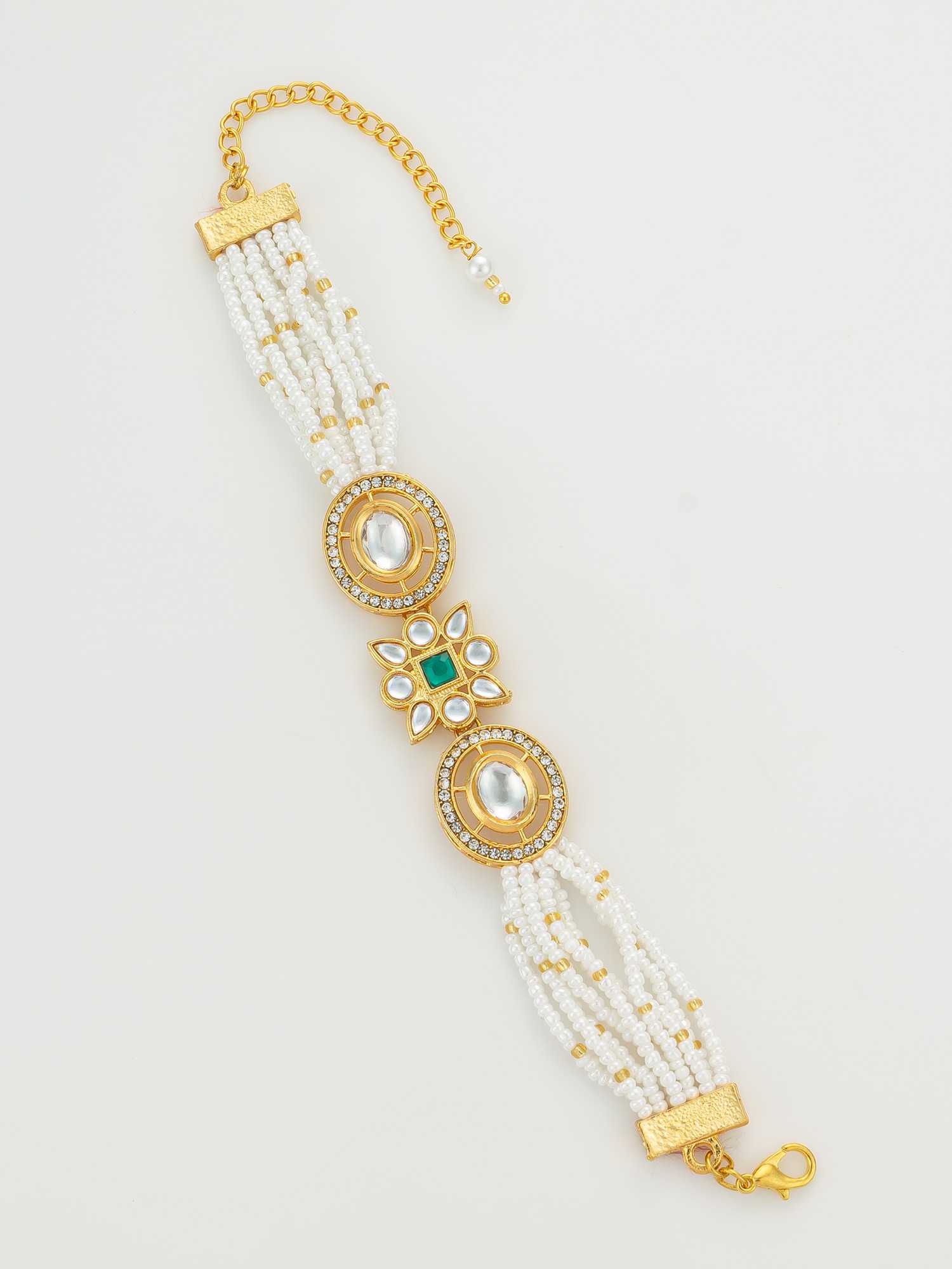 YNF Wholesale Brass Kundan Bangles KESH105 BG2582 | Surat Manufacturer