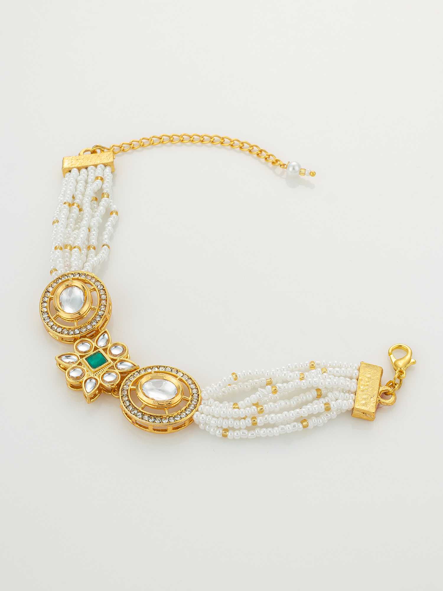 YNF Wholesale Brass Kundan Bangles KESH105 BG2582 | Surat Manufacturer