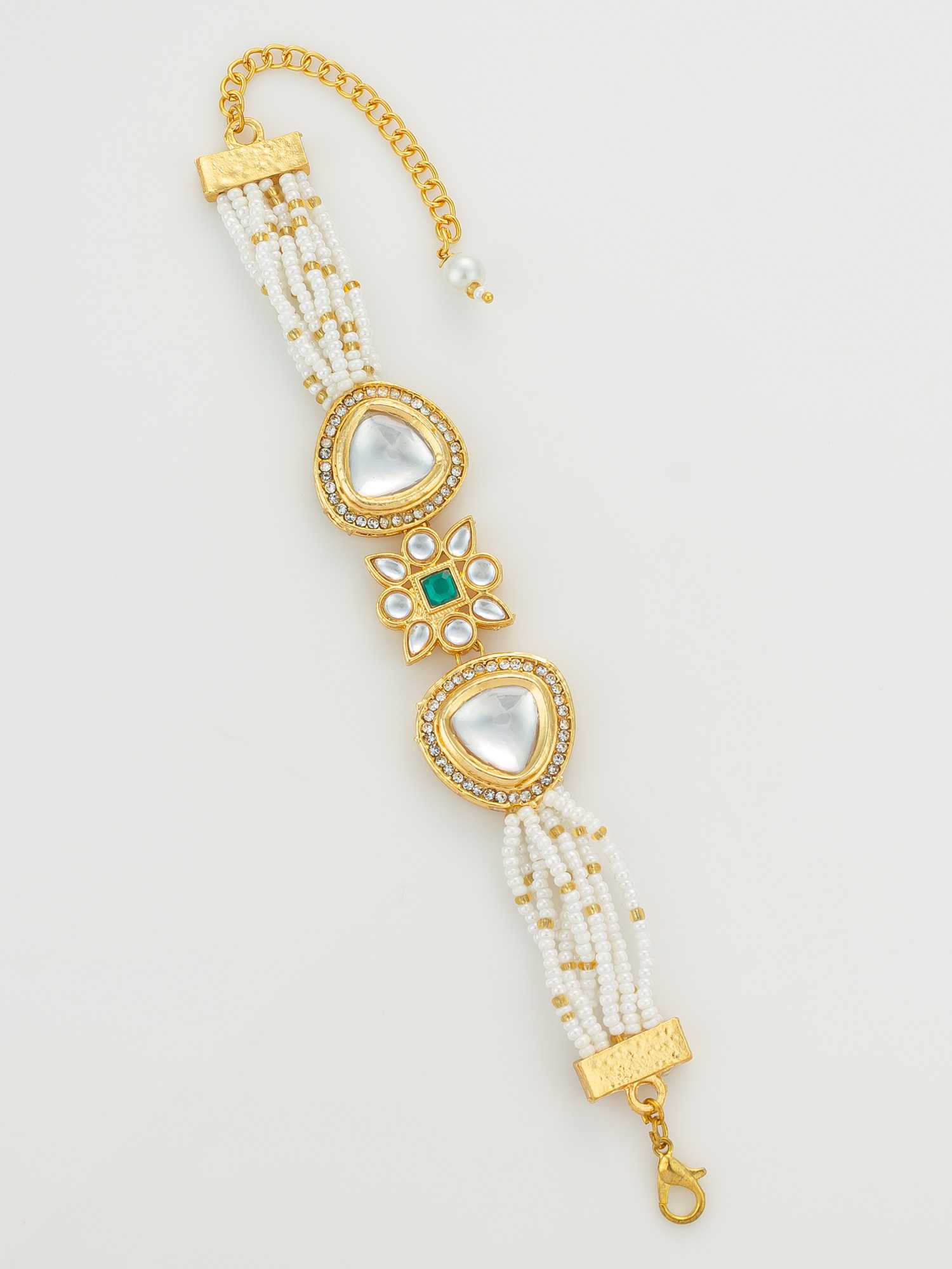 YNF Wholesale Brass Kundan Bangles KESH105 BG2583 | Surat Manufacturer