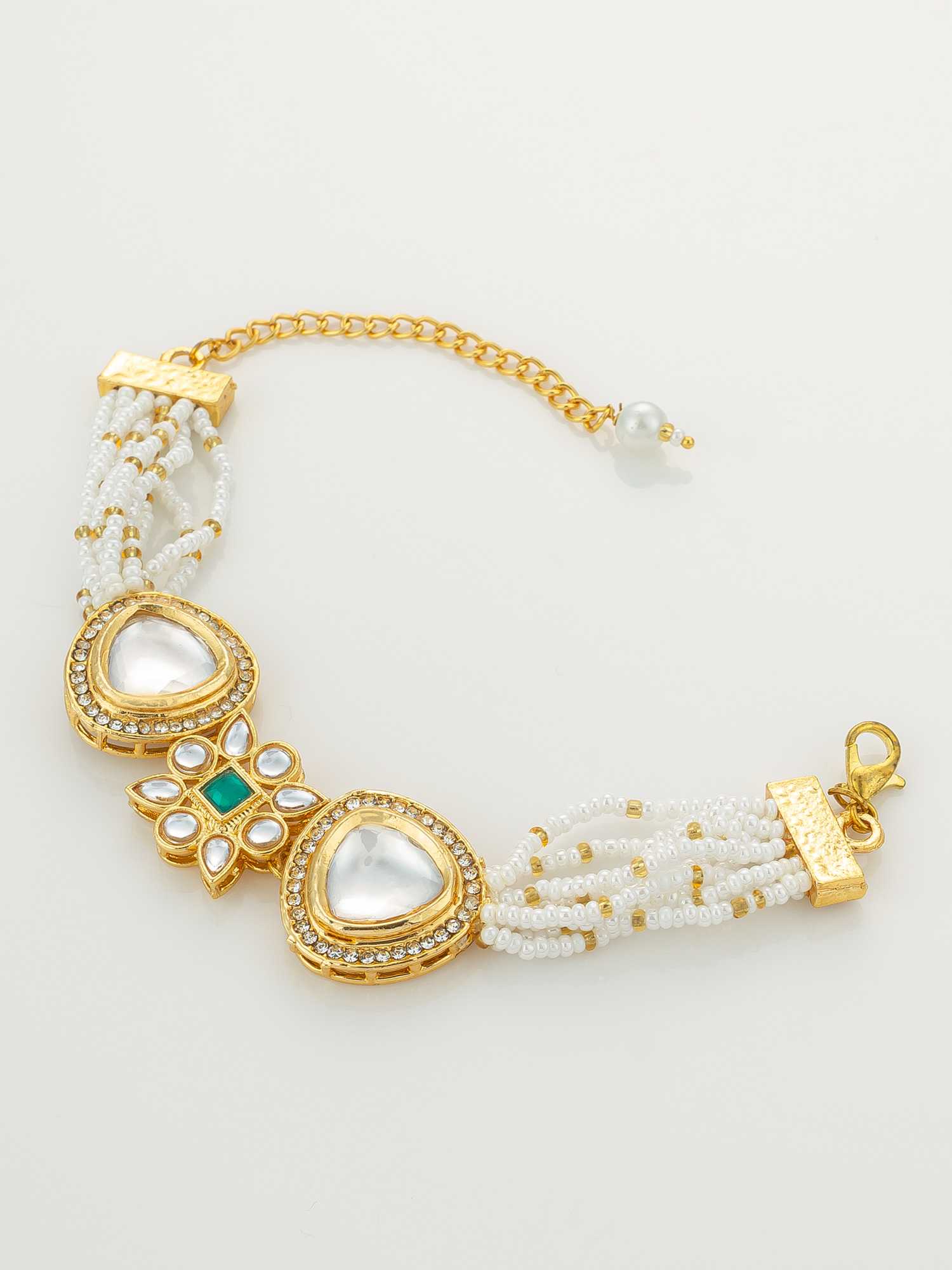 YNF Wholesale Brass Kundan Bangles KESH105 BG2583 | Surat Manufacturer