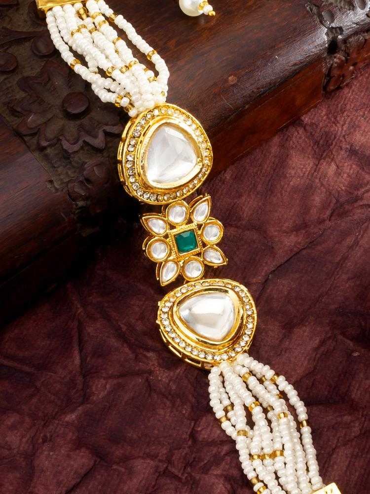 YNF Wholesale Brass Kundan Bangles KESH105 BG2583 | Surat Manufacturer