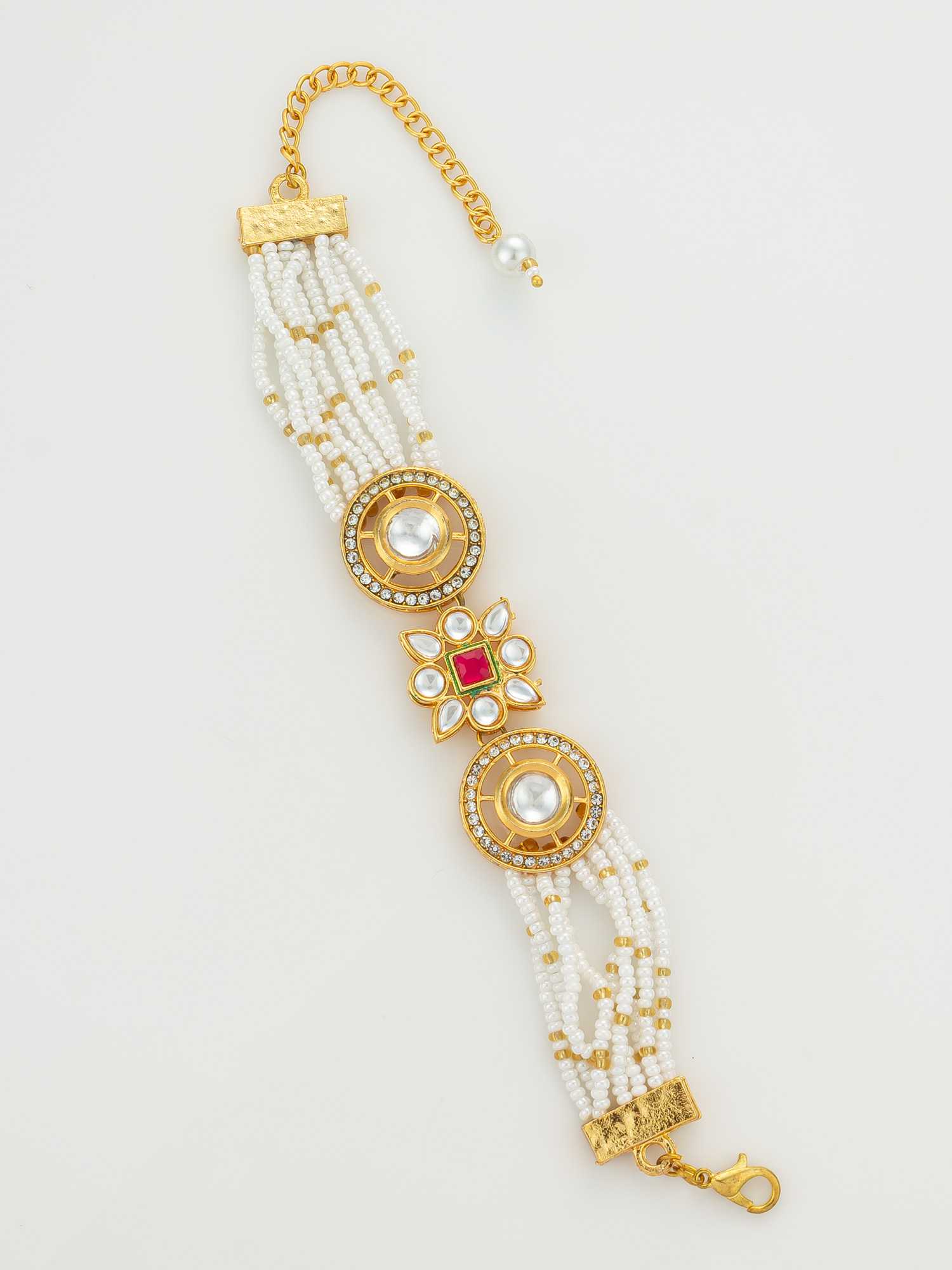 YNF Wholesale Brass Kundan Bangles KESH105 BG2584 | Surat Manufacturer