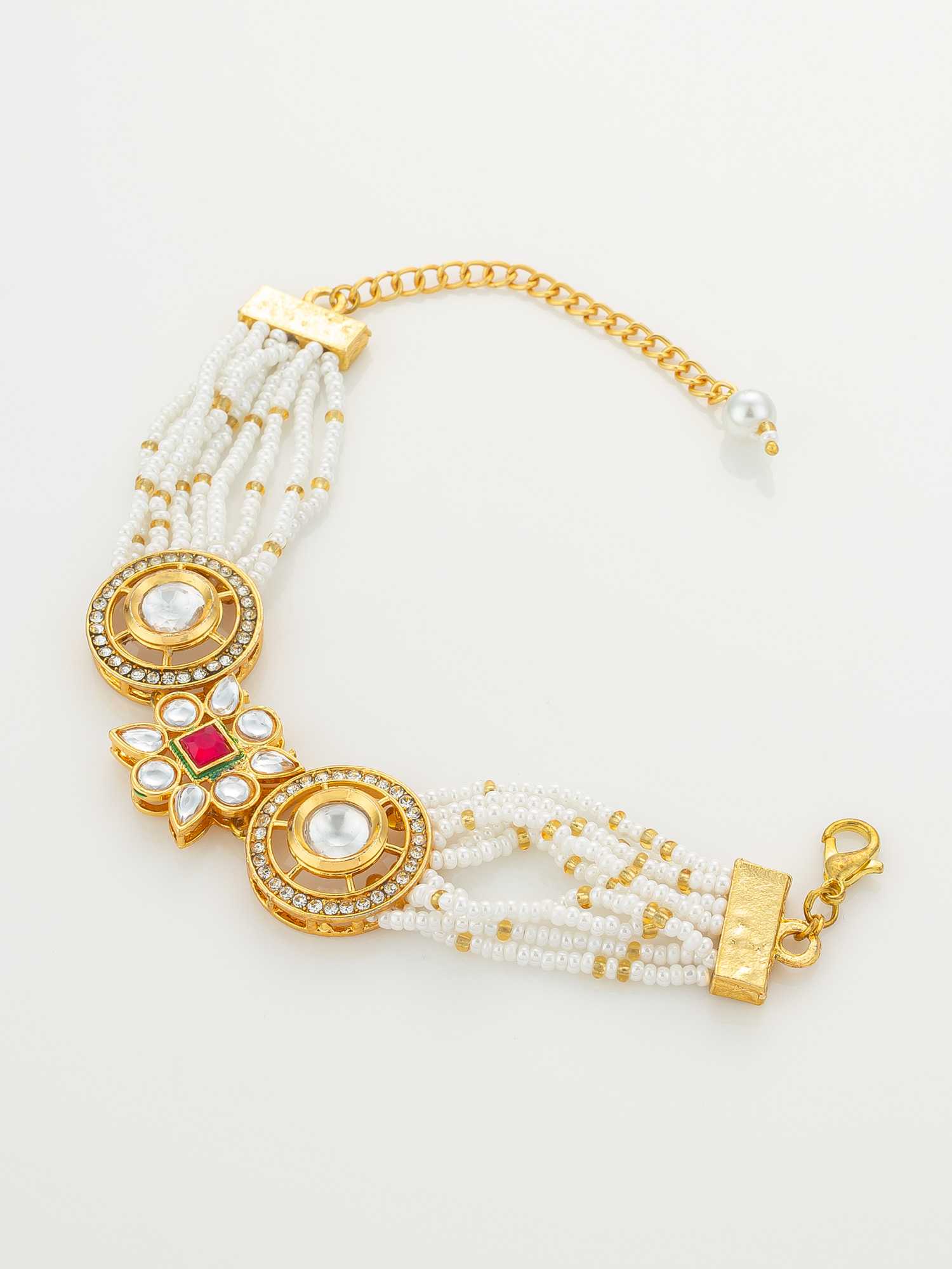 YNF Wholesale Brass Kundan Bangles KESH105 BG2584 | Surat Manufacturer