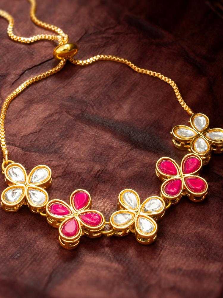 YNF Wholesale Brass Kundan Bangles KESH105 BG2608 | Surat Manufacturer