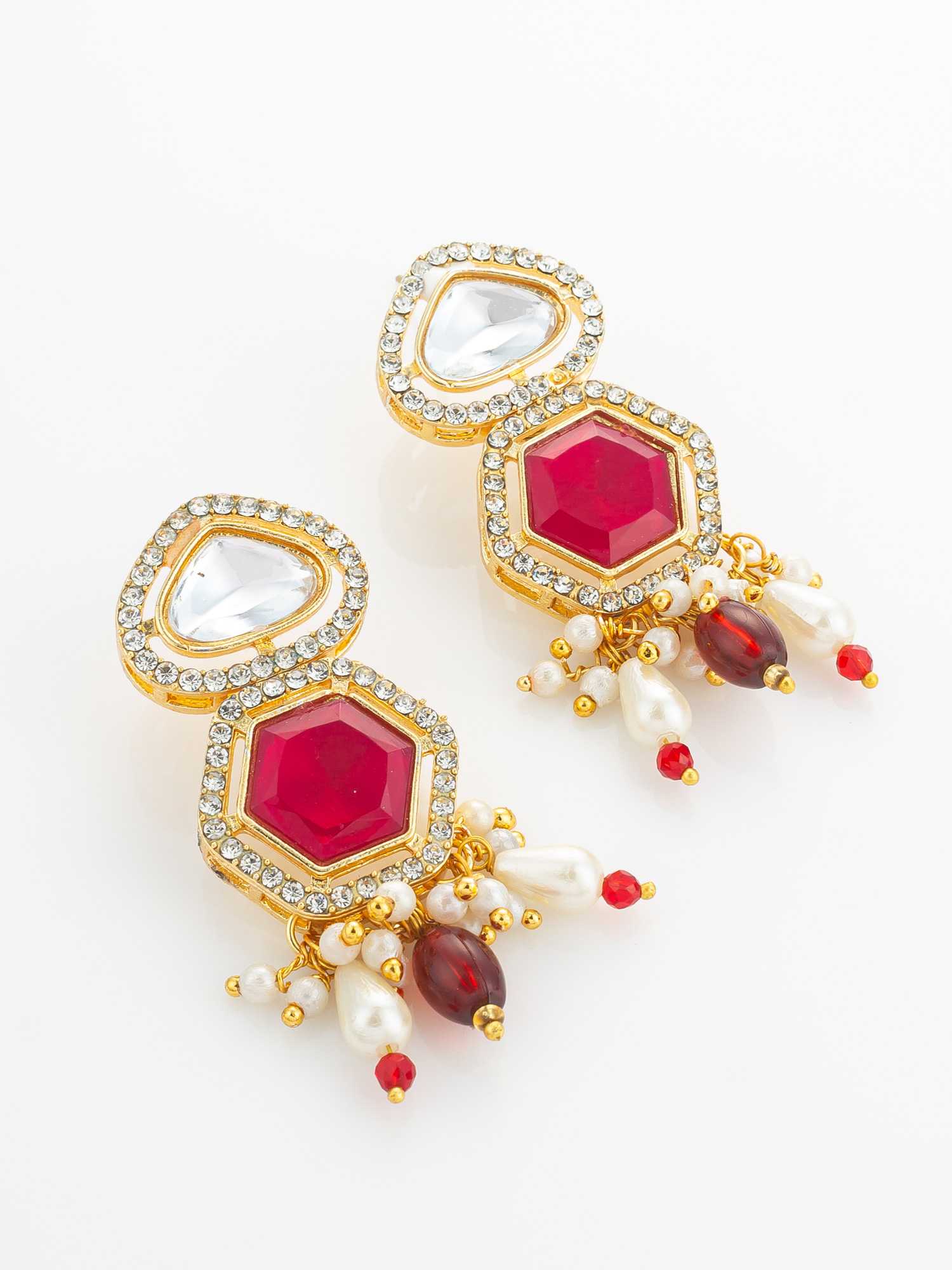 YNF Wholesale Brass Kundan Necklace Set KESH105 NK4864 | Surat Manufacturer