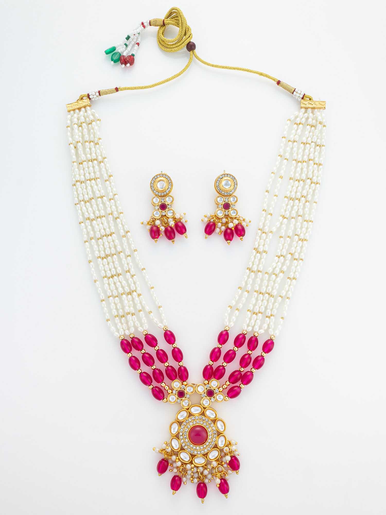YNF Wholesale Brass Kundan Necklace Set KESH105 NK4865 | Surat Manufacturer