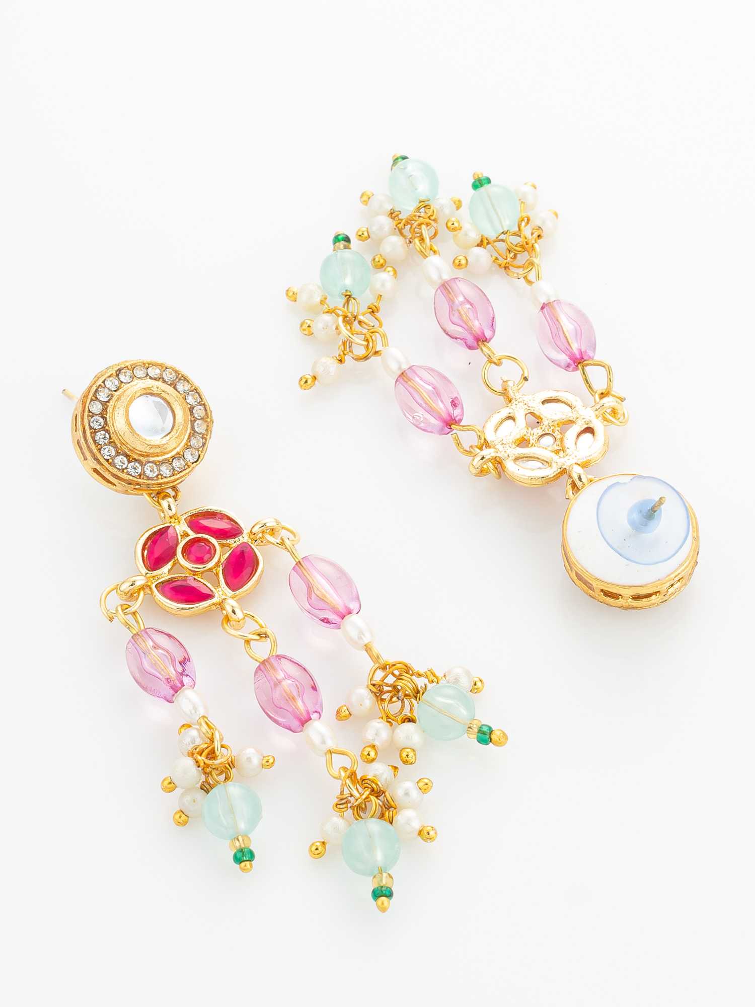 YNF Wholesale Brass Kundan Necklace Set KESH105 NK4869 | Surat Manufacturer