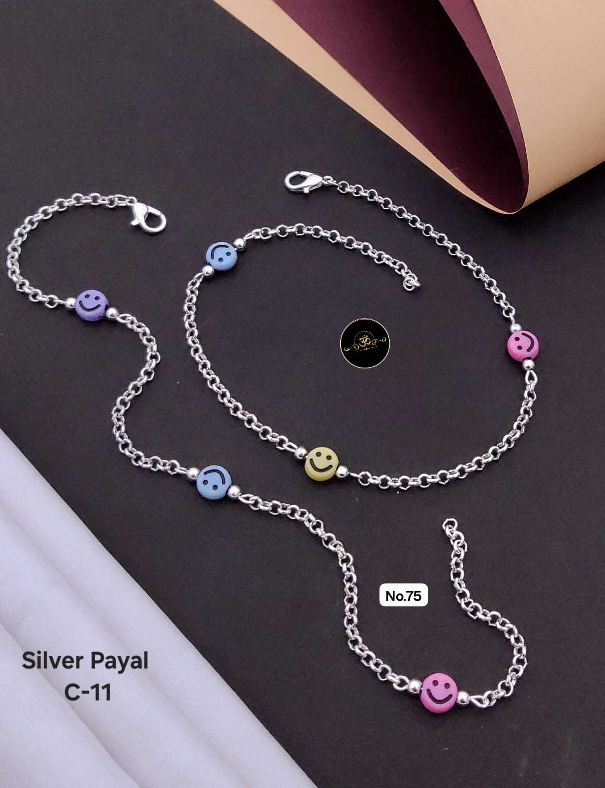 YNF Wholesale Brass Silver Payal KESH127 035 | Surat Manufacturer