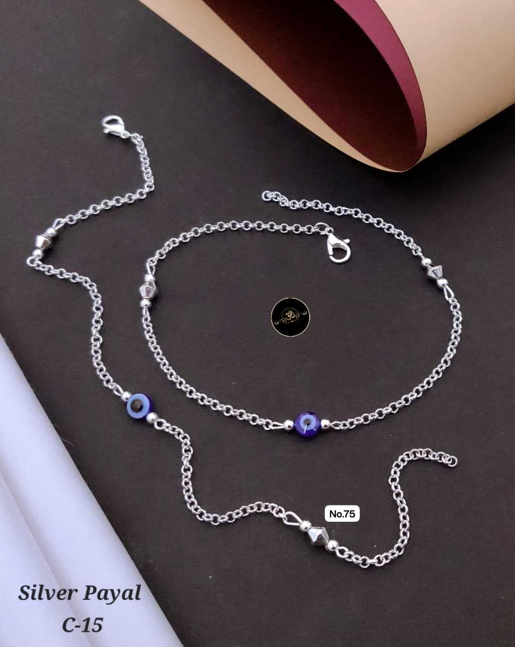 YNF Wholesale Brass Silver Payal KESH127 035 | Surat Manufacturer