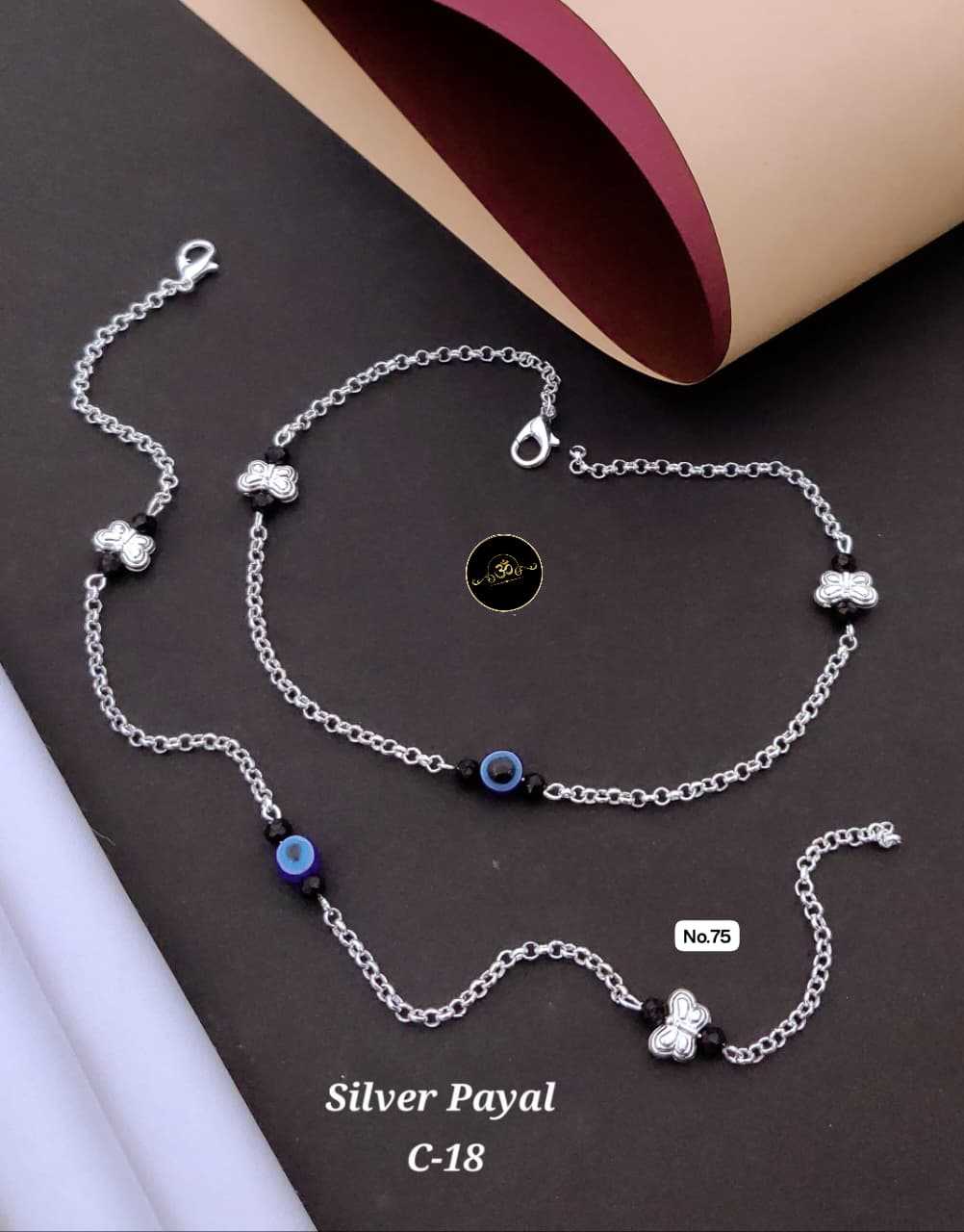 YNF Wholesale Brass Silver Payal KESH127 035 | Surat Manufacturer