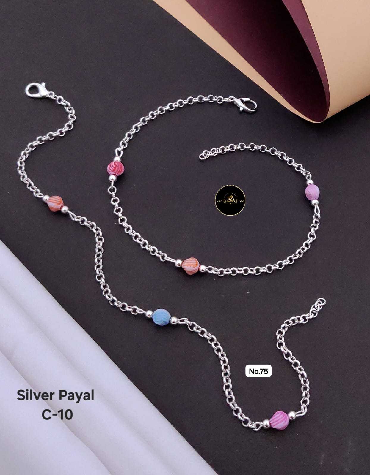 YNF Wholesale Brass Silver Payal KESH127 035 | Surat Manufacturer