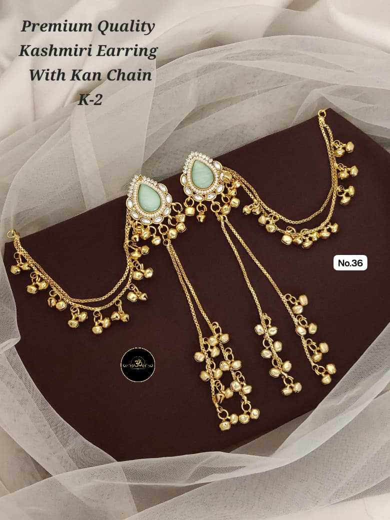 YNF Wholesale Brass Long Earrings KESH127 036 | Surat Manufacturer