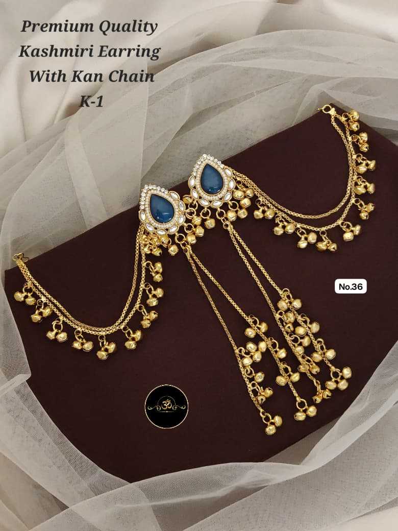 YNF Wholesale Brass Long Earrings KESH127 036 | Surat Manufacturer