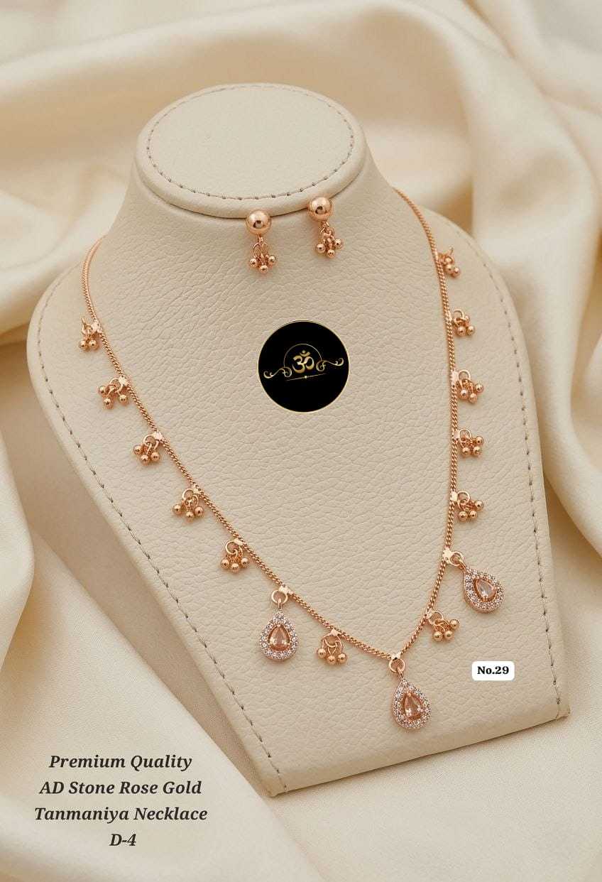 YNF Wholesale Brass Designer Crystal Necklaces KESH127 039 | Surat Manufacturer