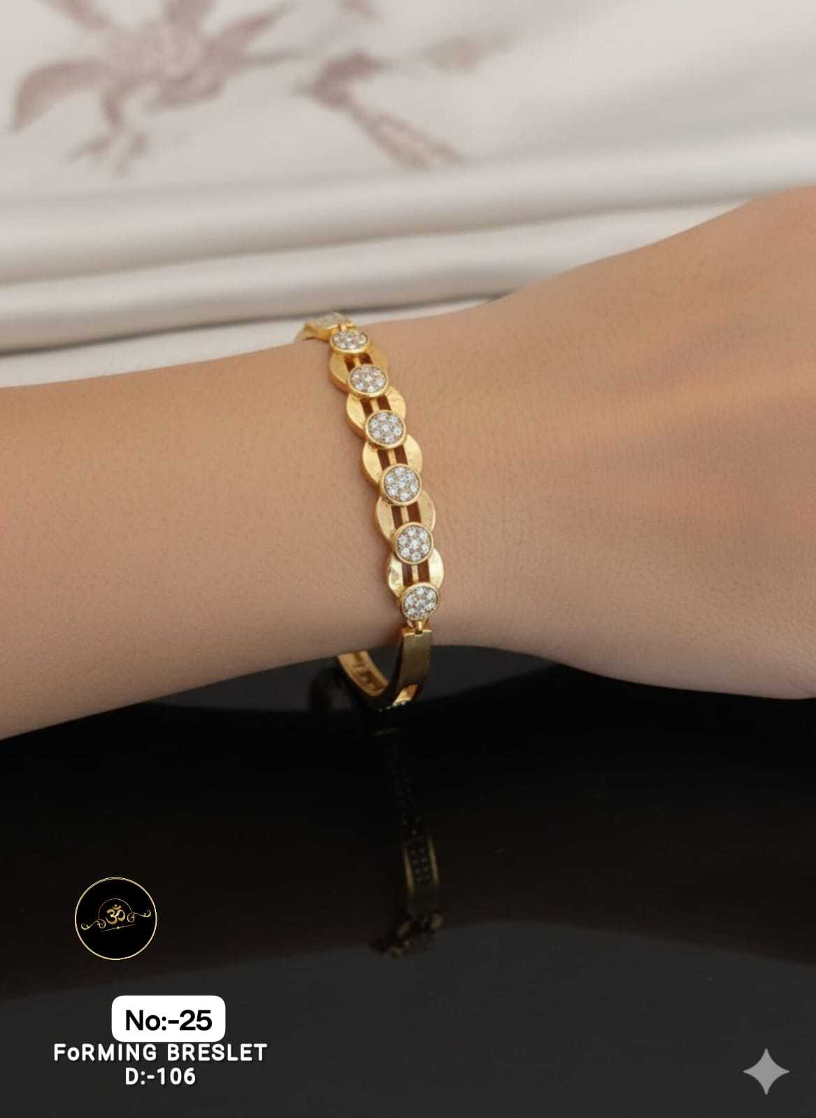 YNF Wholesale Brass AD Diamond Bracelet RIN113 023 | Surat Manufacturer