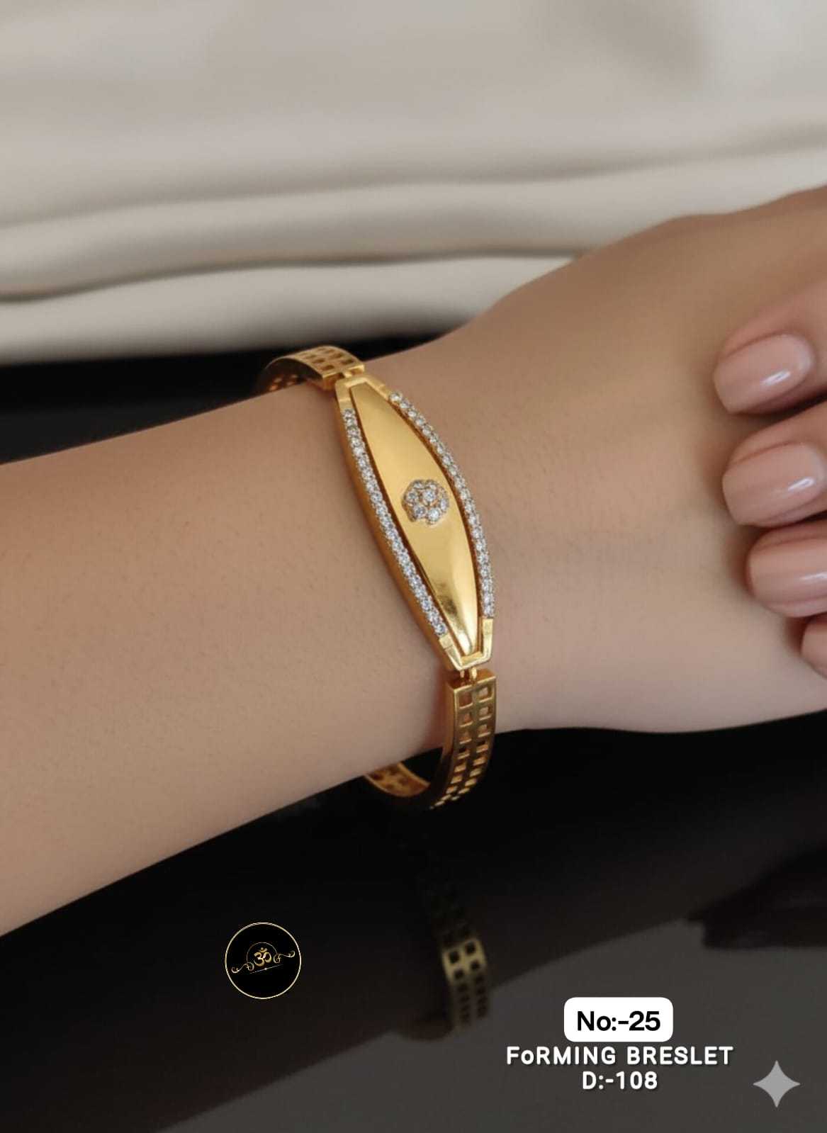 YNF Wholesale Brass AD Diamond Bracelet RIN113 023 | Surat Manufacturer