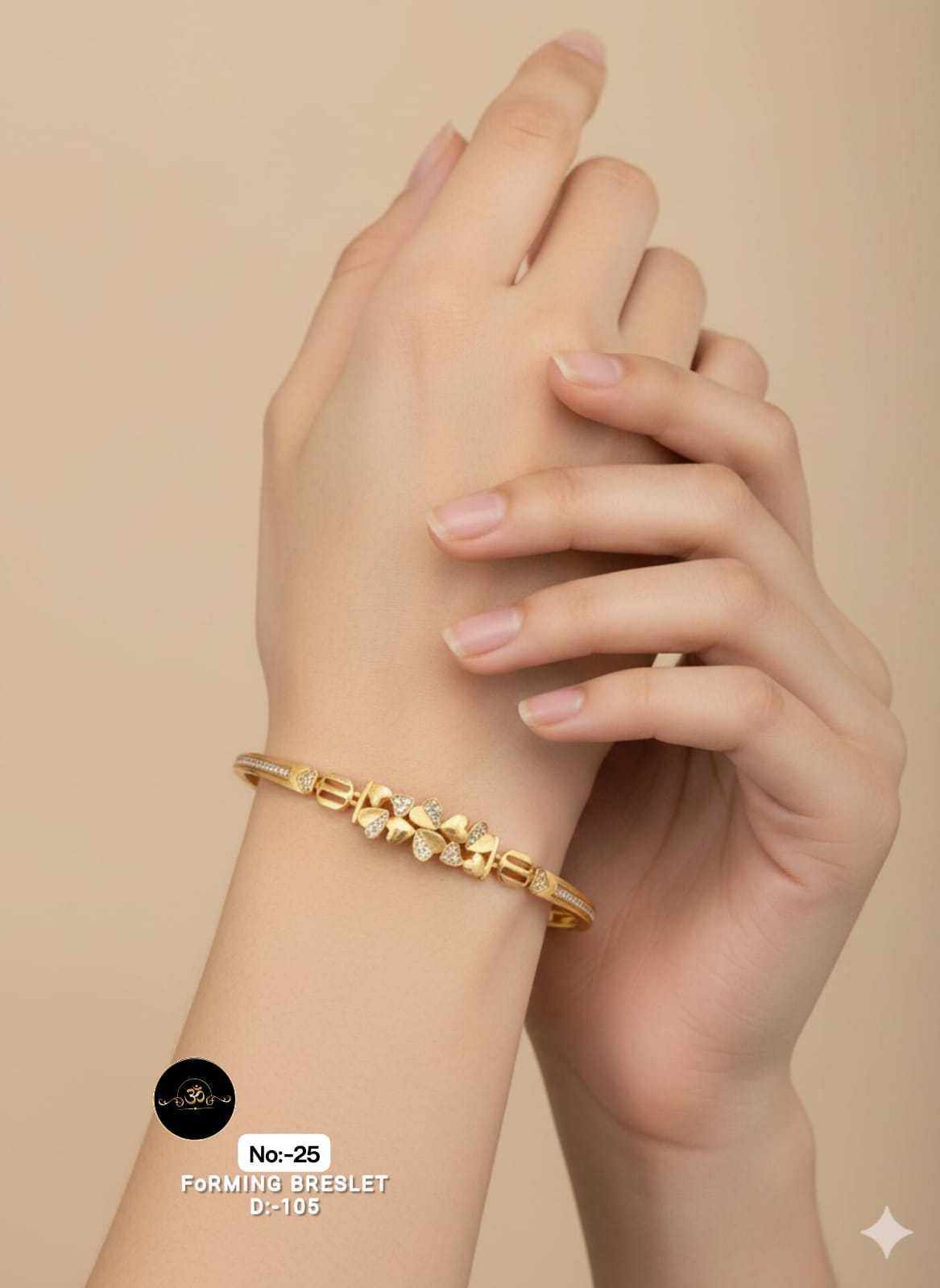 YNF Wholesale Brass AD Diamond Bracelet RIN113 023 | Surat Manufacturer