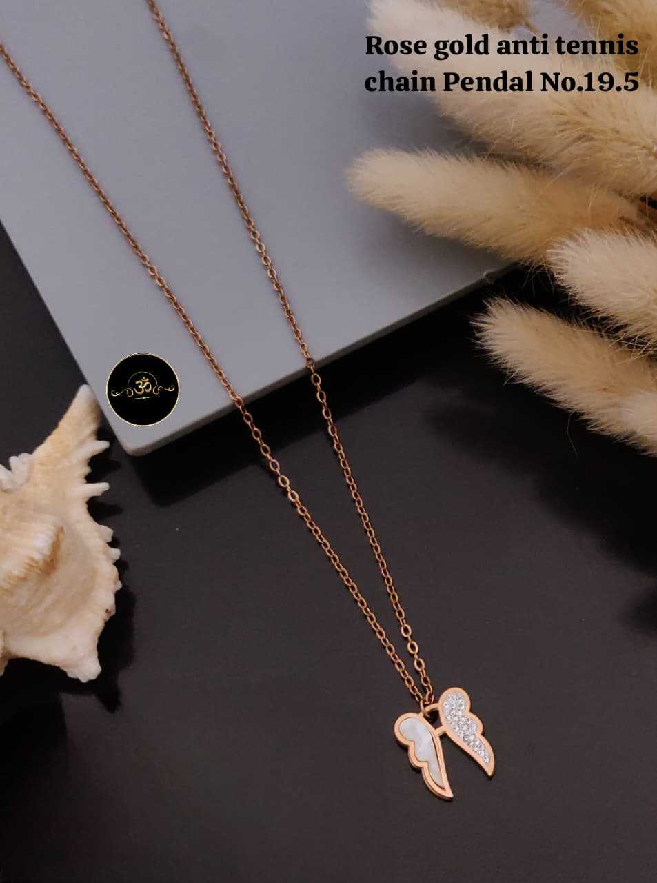 YNF Wholesale Brass Chain Pendant Set KESH127 001 | Surat Manufacturer
