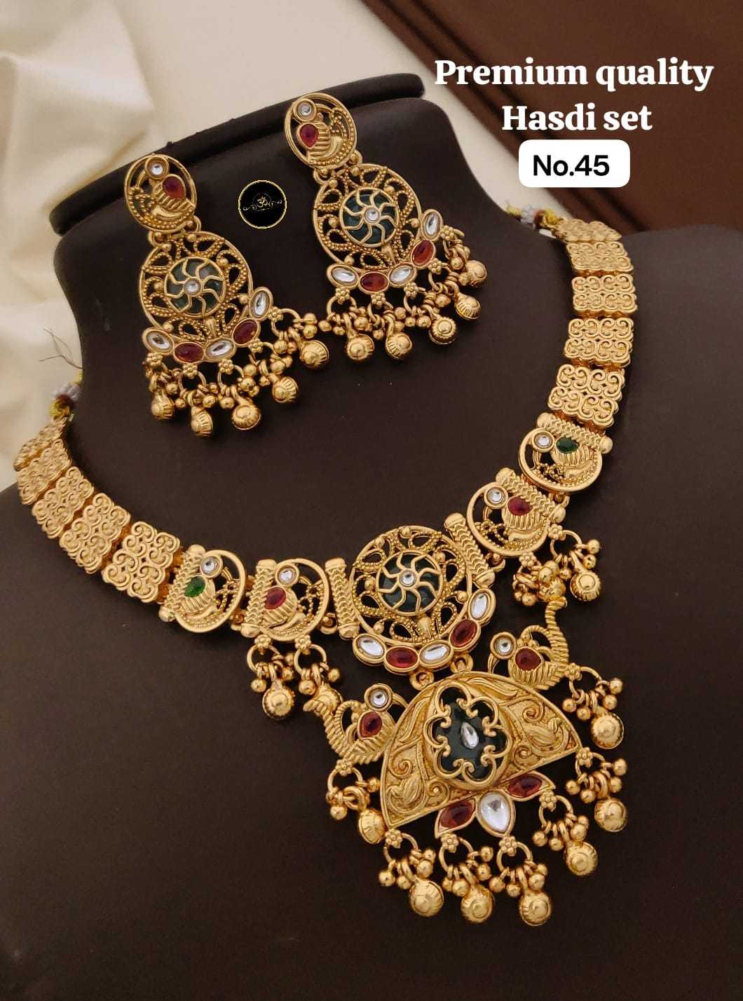 YNF Wholesale Brass Choker Necklaces KESH127 002 | Surat Manufacturer