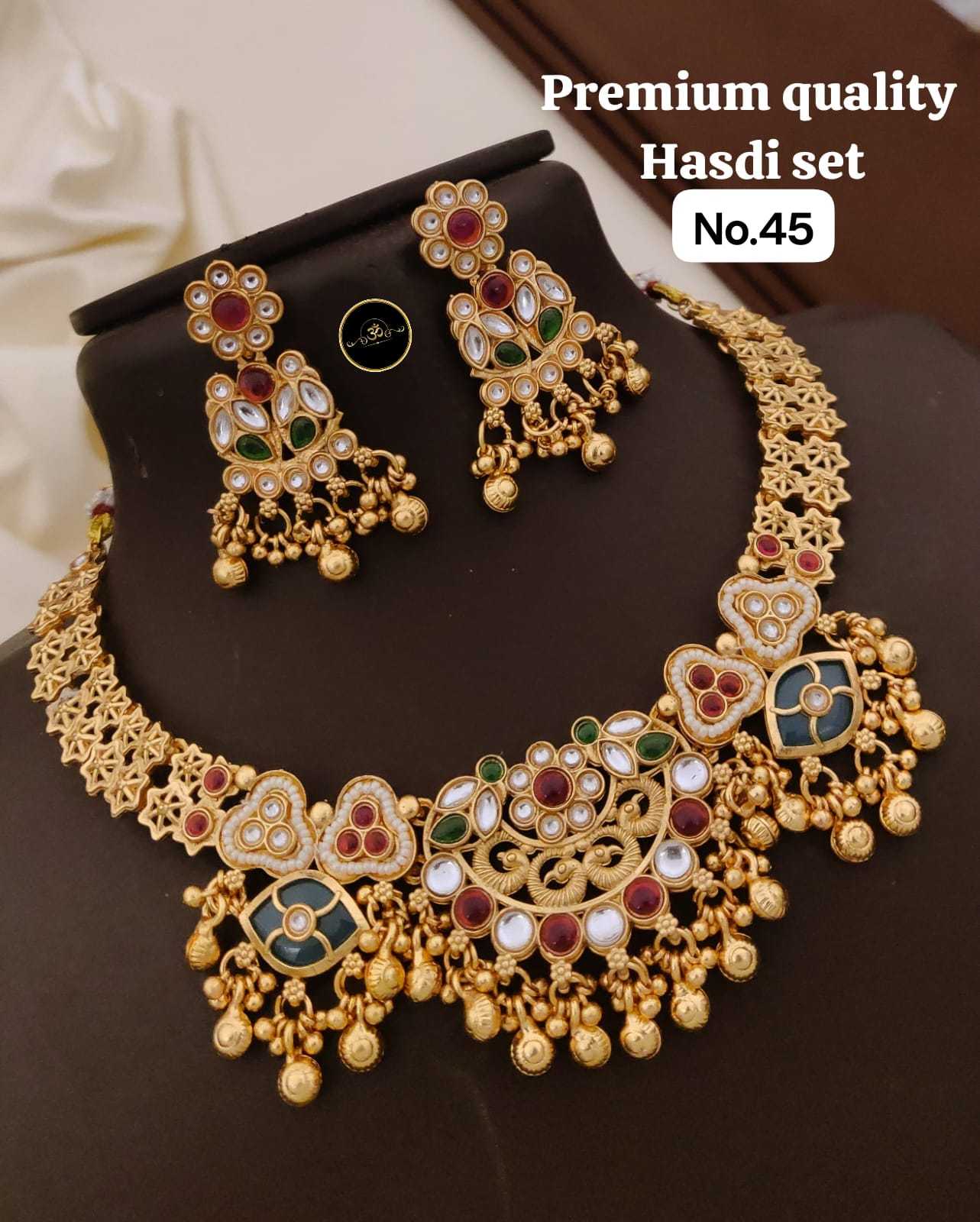 YNF Wholesale Brass Choker Necklaces KESH127 002 | Surat Manufacturer