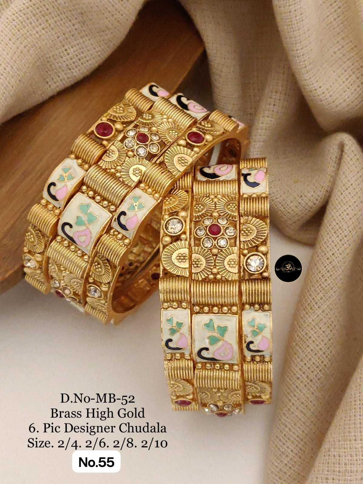 YNF Wholesale Brass Brass Gold Bangles KESH127 005 | Surat Manufacturer