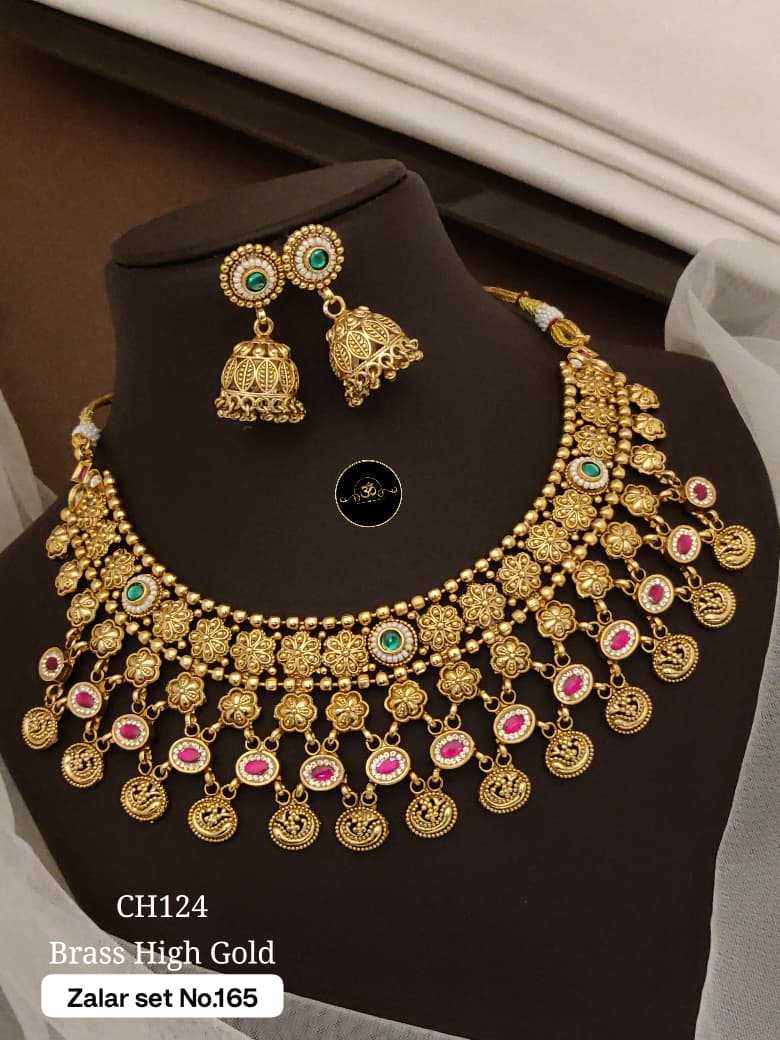 YNF Wholesale Brass Choker Necklaces KESH127 025 | Surat Manufacturer