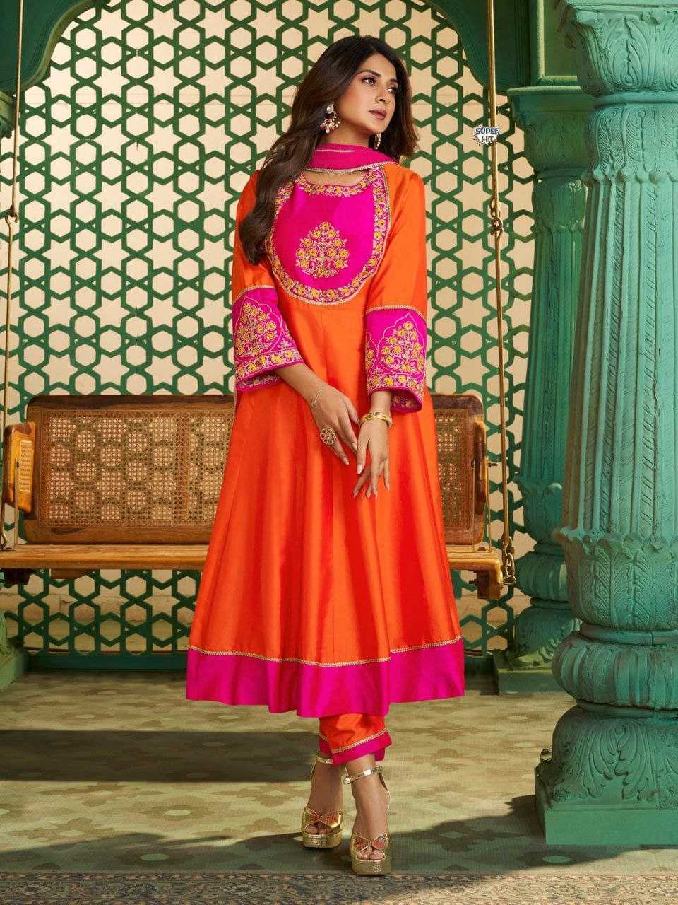 YNF Wholesale Chanderi Cotton    Festive Kurtis KESH536 2111 | Surat Manufacturer