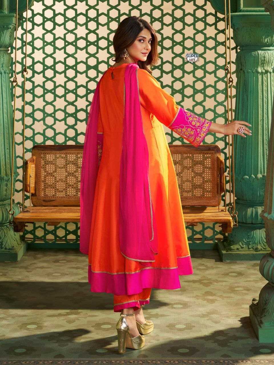 YNF Wholesale Chanderi Cotton    Festive Kurtis KESH536 2111 | Surat Manufacturer