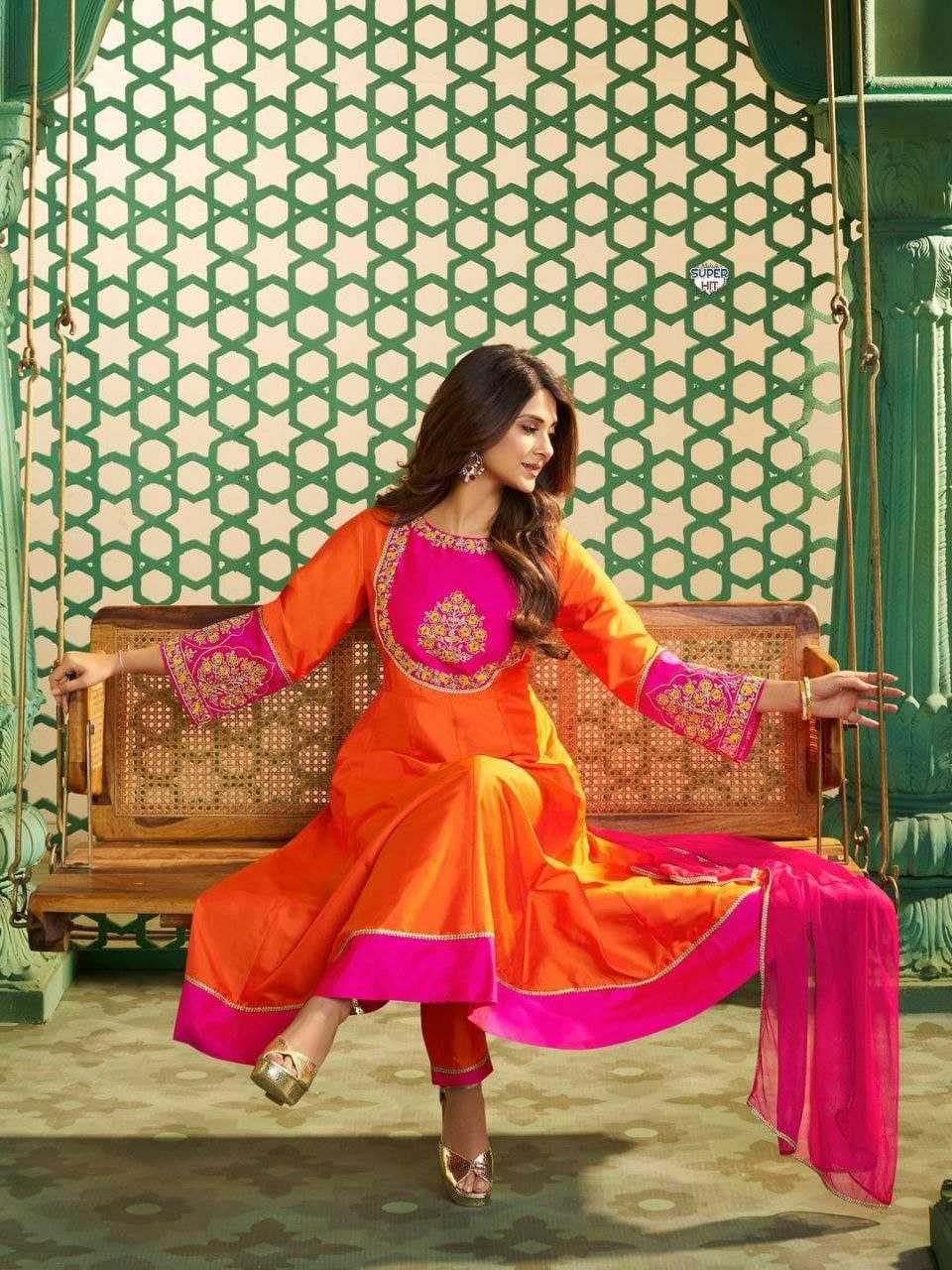 YNF Wholesale Chanderi Cotton    Festive Kurtis KESH536 2111 | Surat Manufacturer