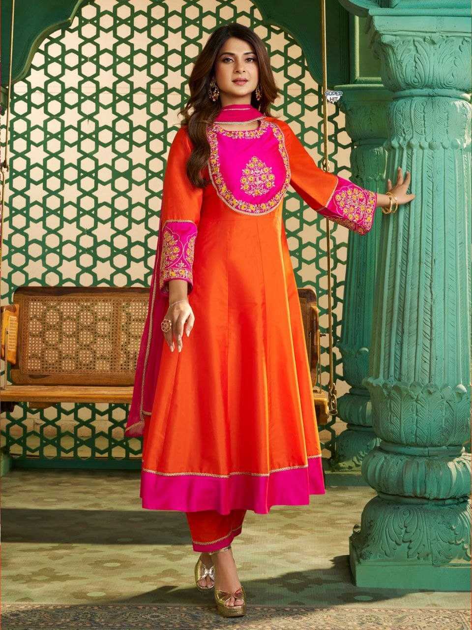 YNF Wholesale Chanderi Cotton    Festive Kurtis KESH536 2111 | Surat Manufacturer