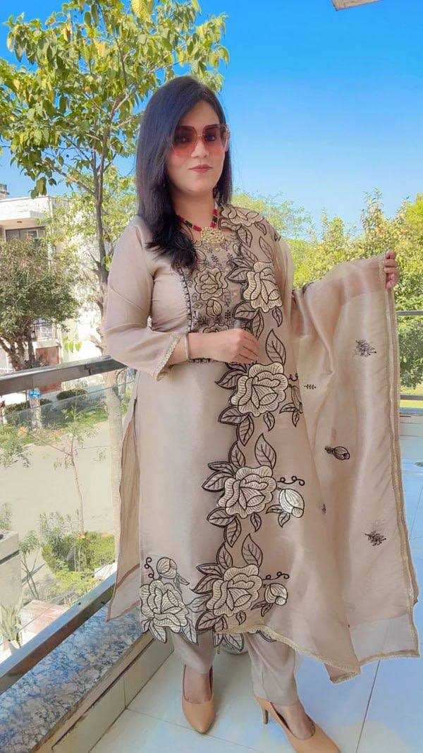 YNF Wholesale Chanderi Cotton    Wedding Suits RIN133 1609 | Surat Manufacturer