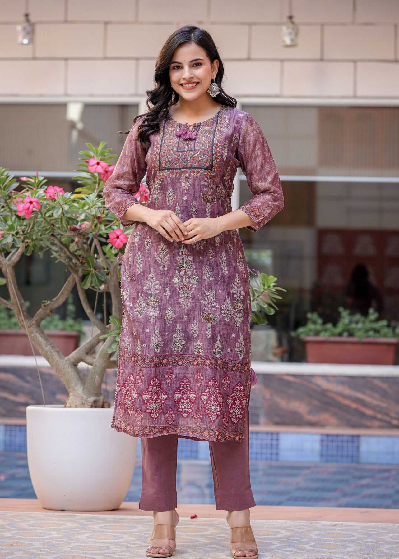 YNF Wholesale Chanderi Silk Printed Suits KESH422 012 | Surat Manufacturer