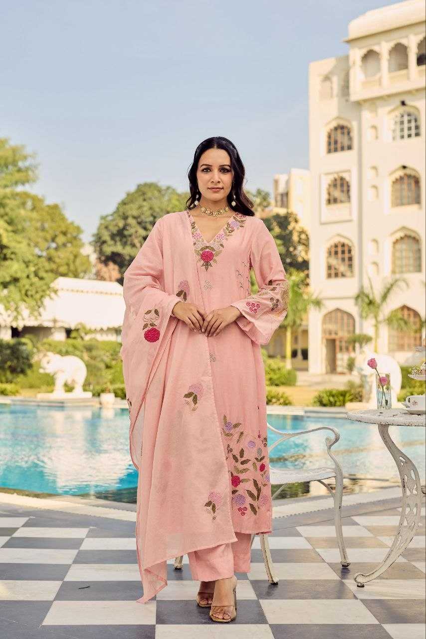 YNF Wholesale Chanderi Silk Embroidery Suits KESH732 370 | Surat Manufacturer