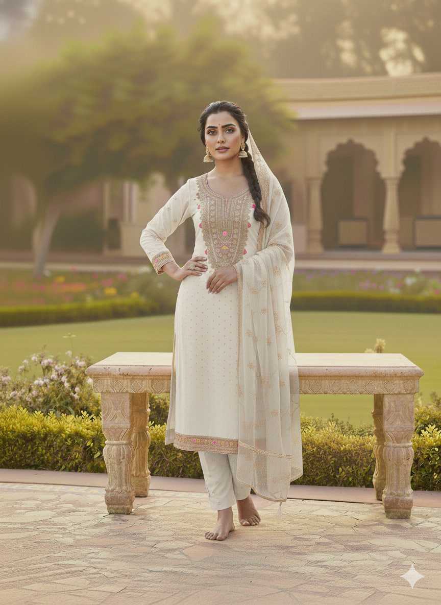 YNF Wholesale Chanderi Soft Embroidery Suits KESH648 1532 | Surat Manufacturer