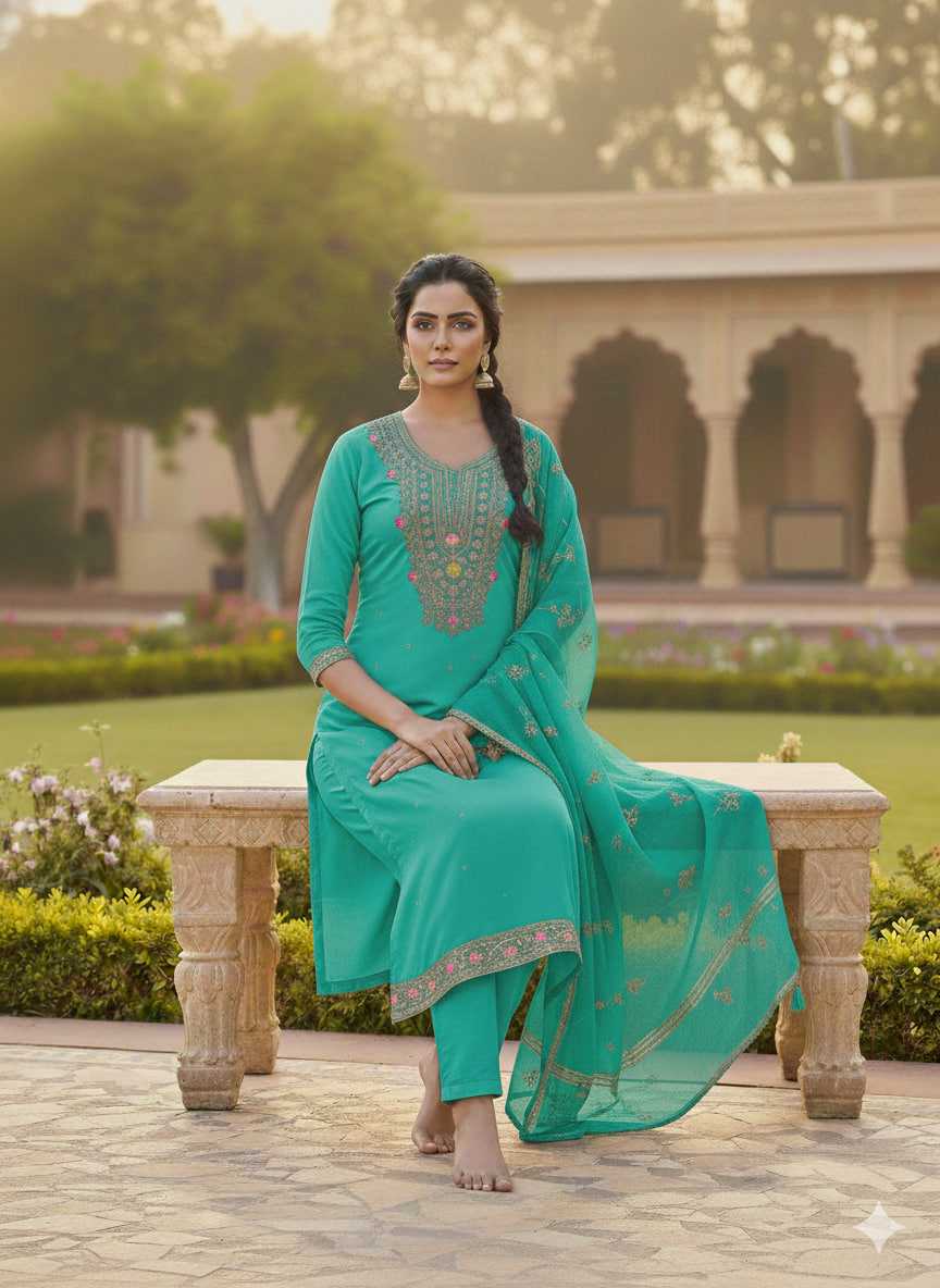 YNF Wholesale Chanderi Soft Embroidery Suits KESH648 1532 | Surat Manufacturer