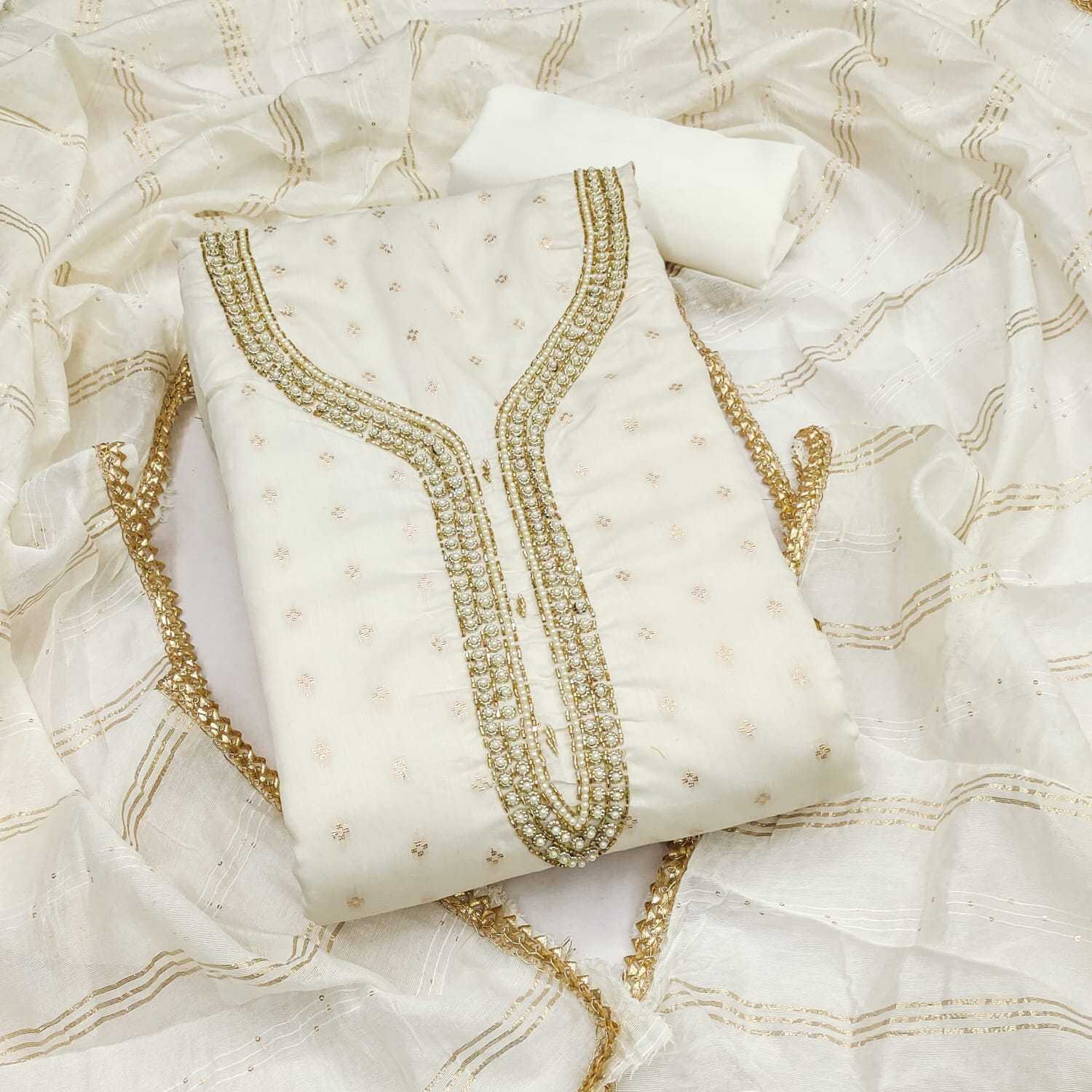 YNF Wholesale Chanderi Soft Embroidery Suits KESH648 1533 | Surat Manufacturer