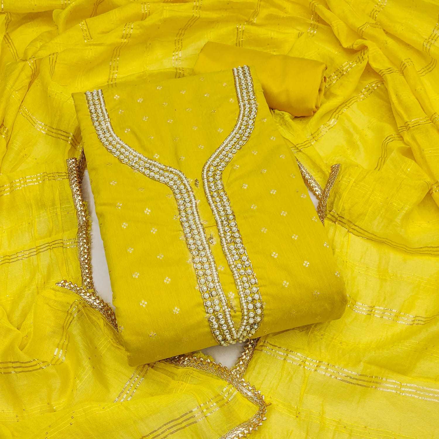 YNF Wholesale Chanderi Soft Embroidery Suits KESH648 1533 | Surat Manufacturer