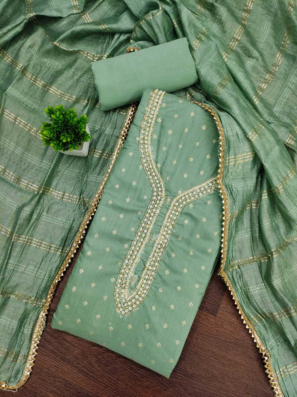 YNF Wholesale Chanderi Soft Embroidery Suits KESH648 1533 | Surat Manufacturer
