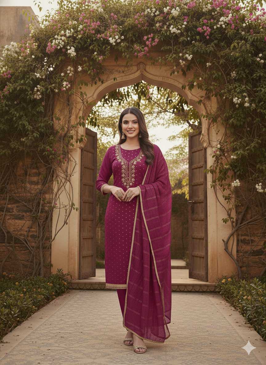 YNF Wholesale Chanderi Soft Embroidery Suits KESH648 1538 | Surat Manufacturer