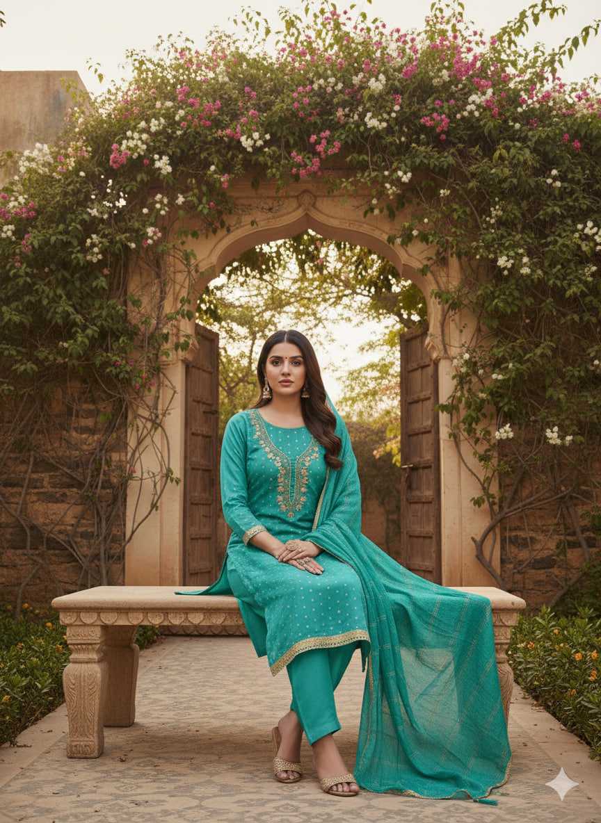 YNF Wholesale Chanderi Soft Embroidery Suits KESH648 1538 | Surat Manufacturer