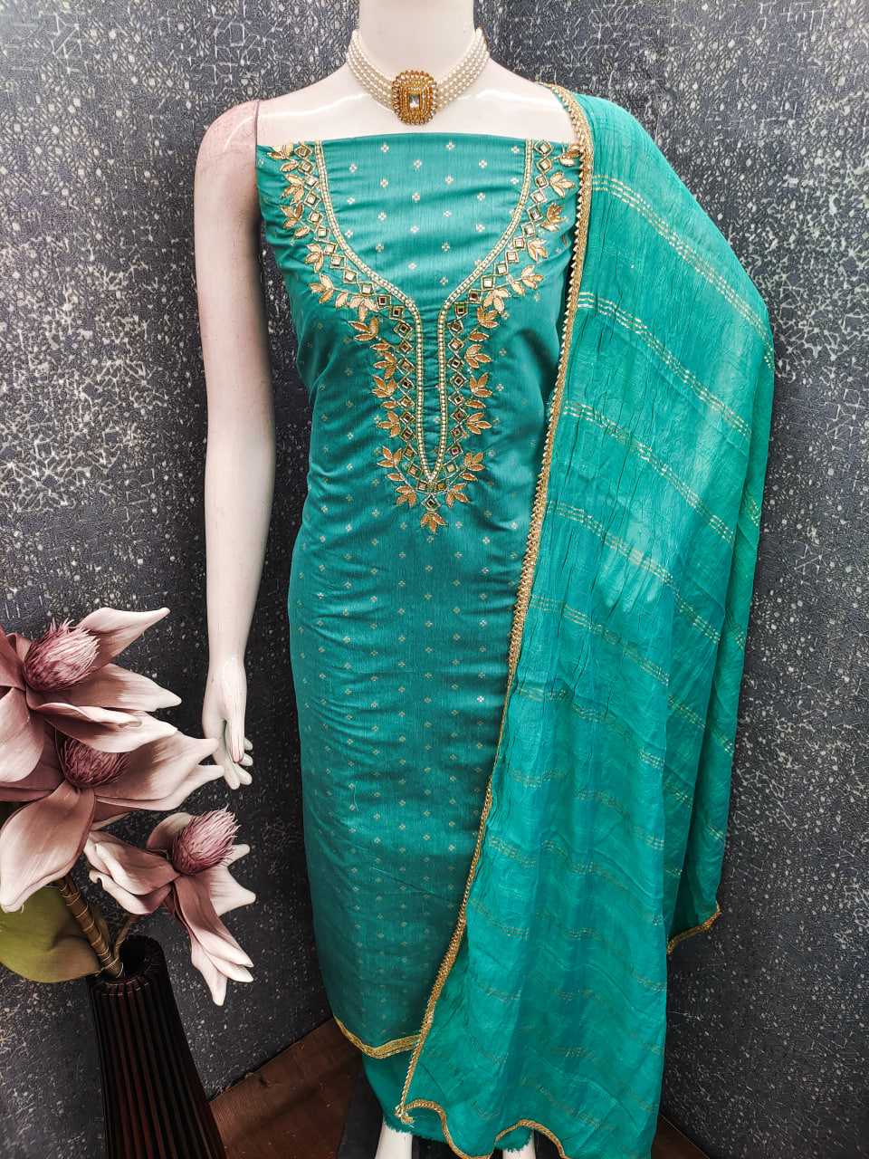 YNF Wholesale Chanderi Soft Embroidery Suits KESH648 1538 | Surat Manufacturer