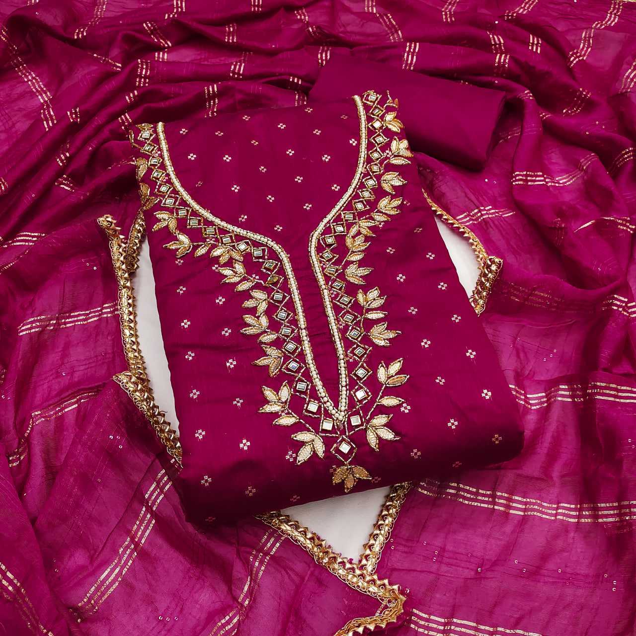 YNF Wholesale Chanderi Soft Embroidery Suits KESH648 1538 | Surat Manufacturer