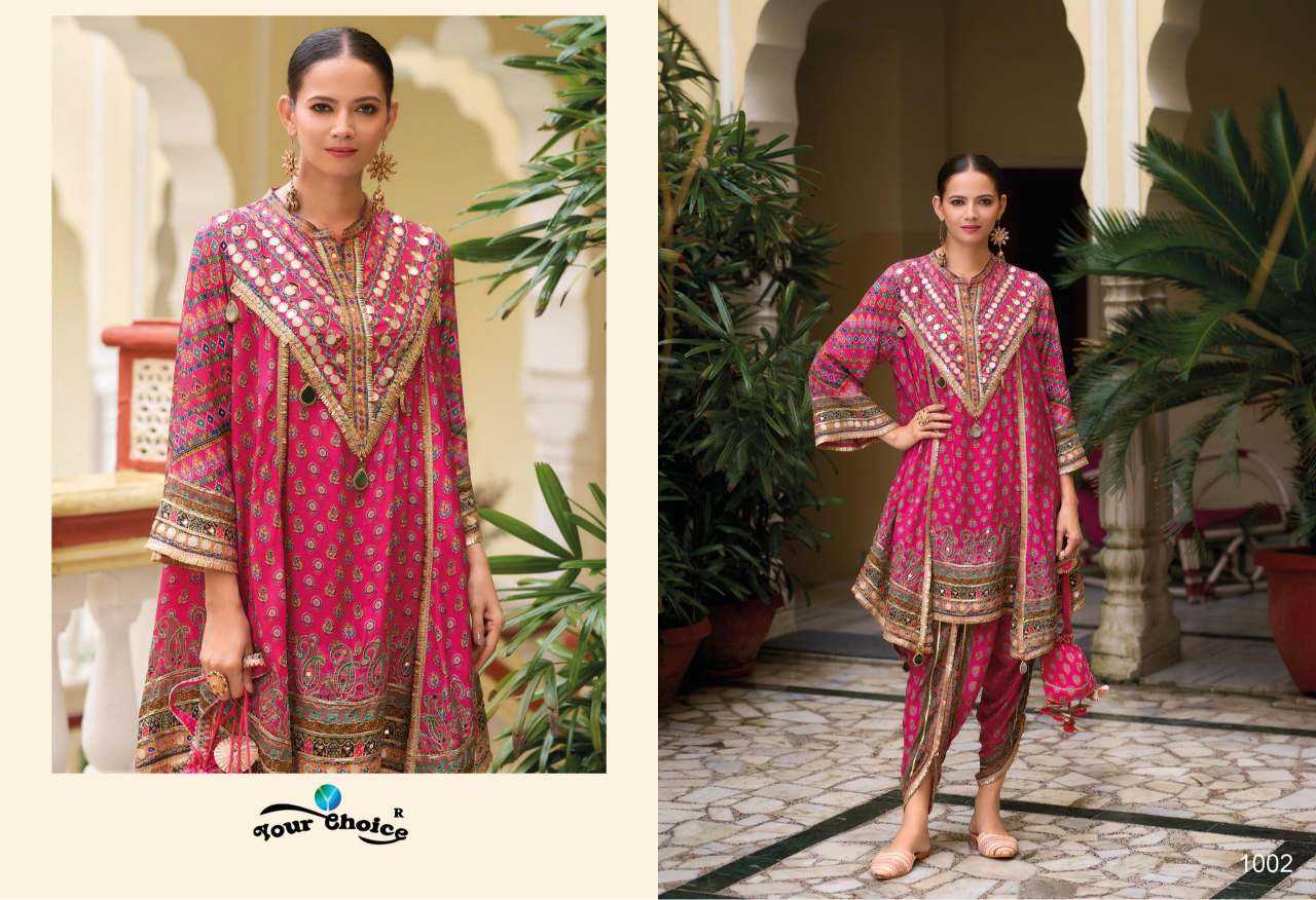 YNF Wholesale Chinon Dhoti Salwar Suit KESH142 KIKO | Surat Manufacturer