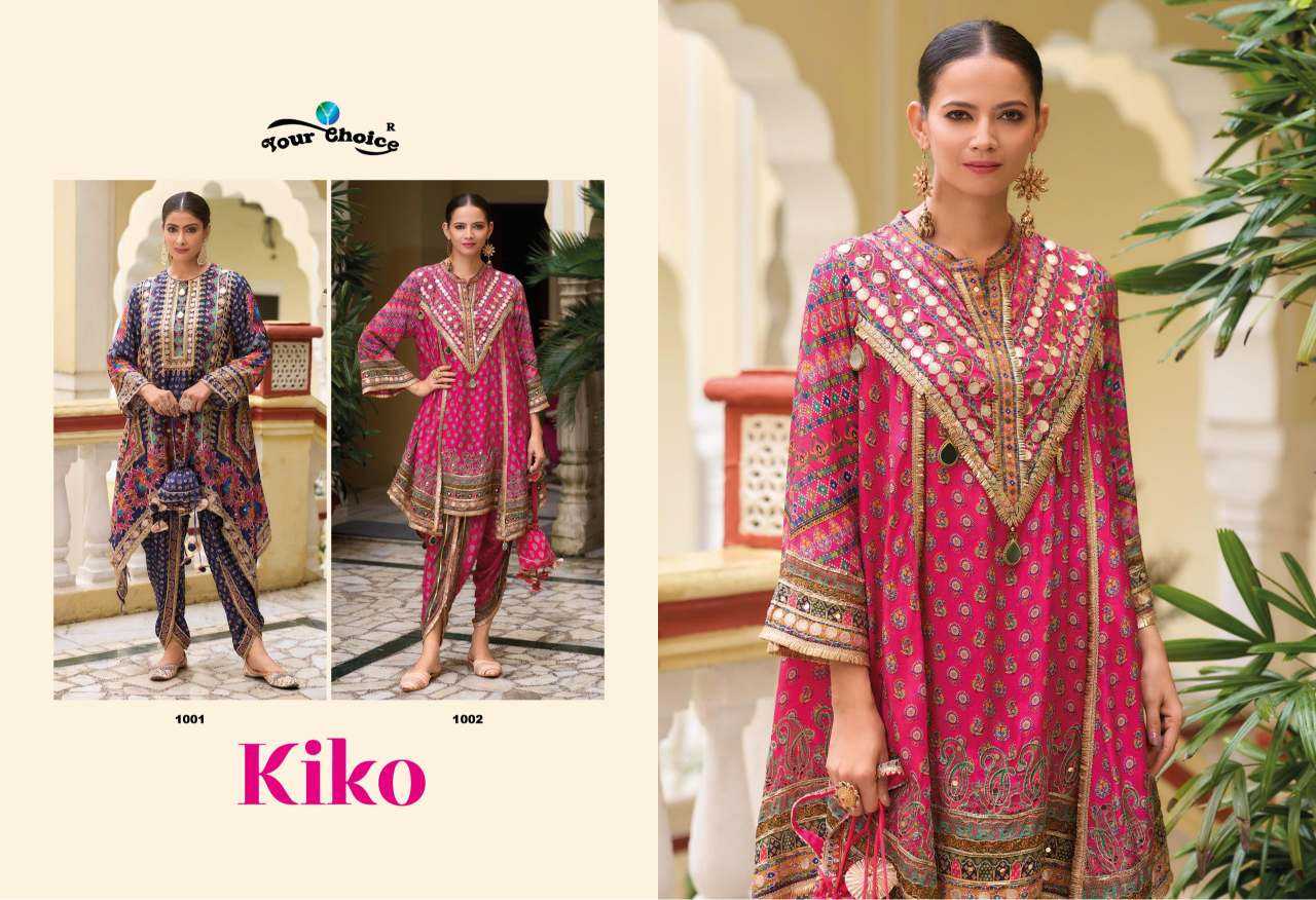 YNF Wholesale Chinon Dhoti Salwar Suit KESH142 KIKO | Surat Manufacturer