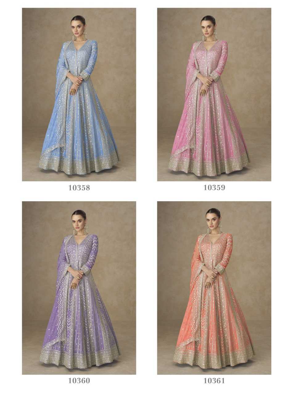 YNF Wholesale Chinon Anarkali Gown KESH704 10358 | Surat Manufacturer